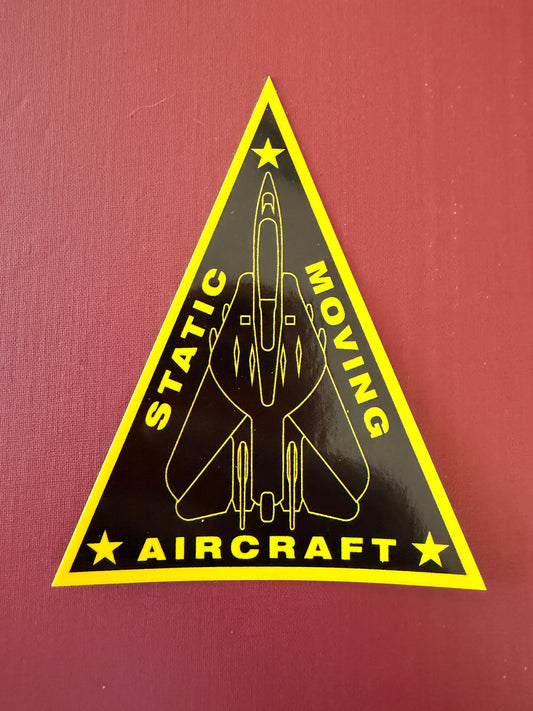Aircraft Static & Moving Tomcat Triangle Sticker